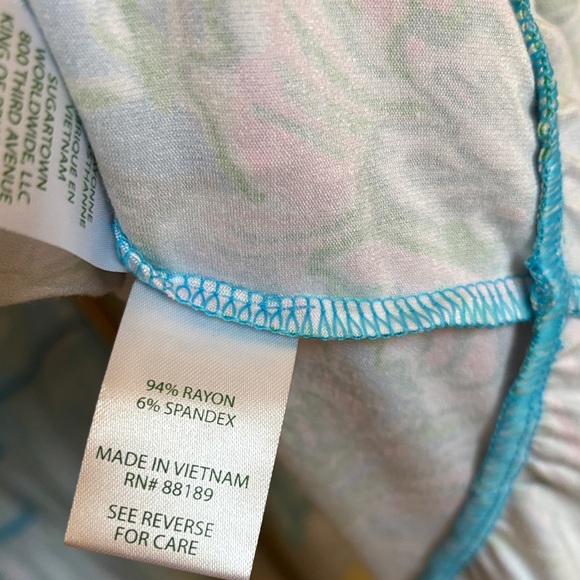 NWT! Lilly Pulitzer Brantley Midi Wrap Dress Cumulus Blue Chick Magnet Size M - Picture 11 of 12